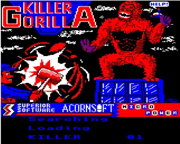 Killer Gorilla (198x)(Superior Software-Acornsoft)[a] screen shot title